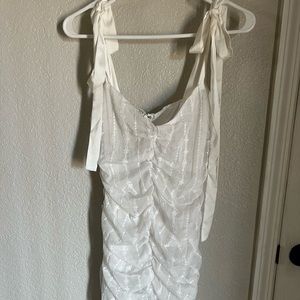 White womens bridal dress